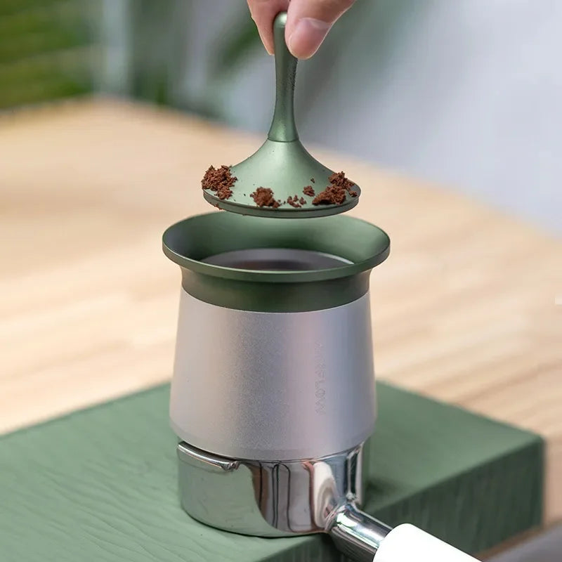 58mm Aluminum Coffee Powder Collector for Barista Brewing