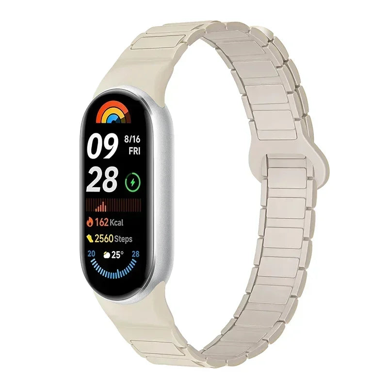 Premium Two-Tone Silicone Sports Watchband for Xiaomi Mi Band 8/9/10