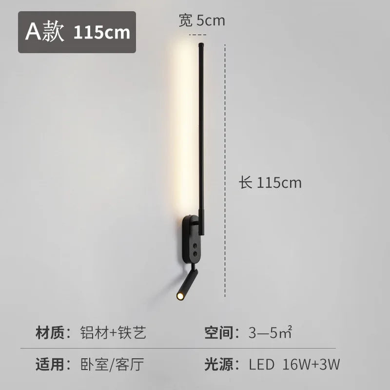 Modern Rotating Spotlight LED Wall Lamp for Living Room & Bedroom