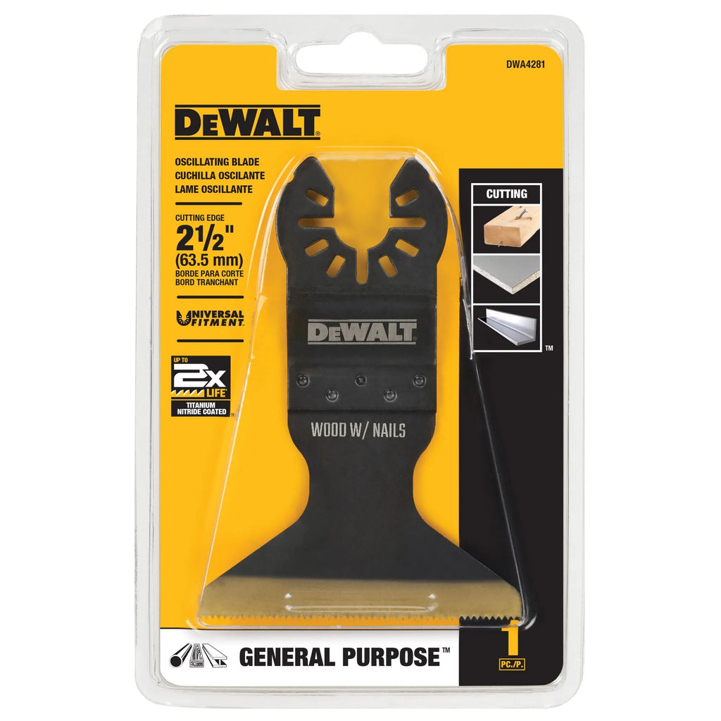 DEWALT Titanium Nitride Coated Oscillating Tool Blade for Precision Cuts