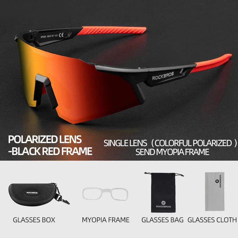 ROCKBROS Photochromic Polarized Cycling Glasses - Ultra UV400 Protection