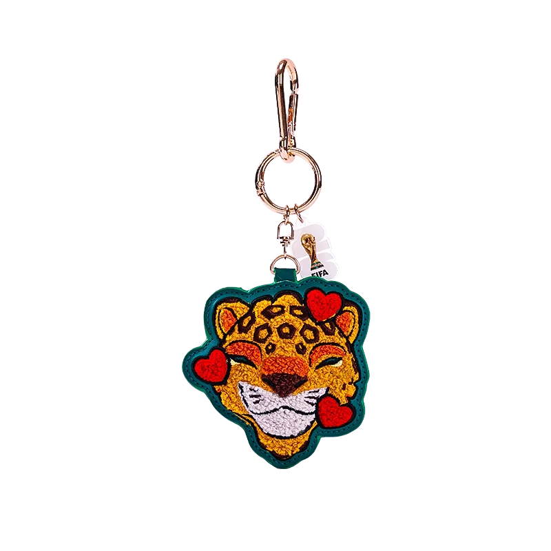 FIFA World Cup 2026 Trophy Keychain - Cute Towel Embroidery Charm