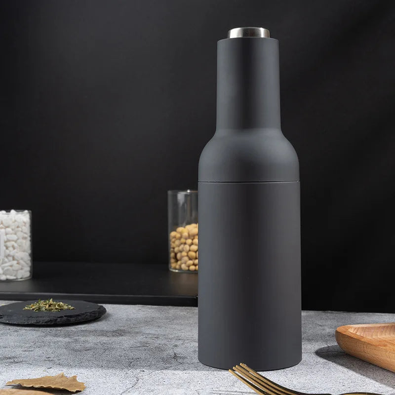 USB Rechargeable Electric Salt and Pepper Grinder Set - Automatic Mill