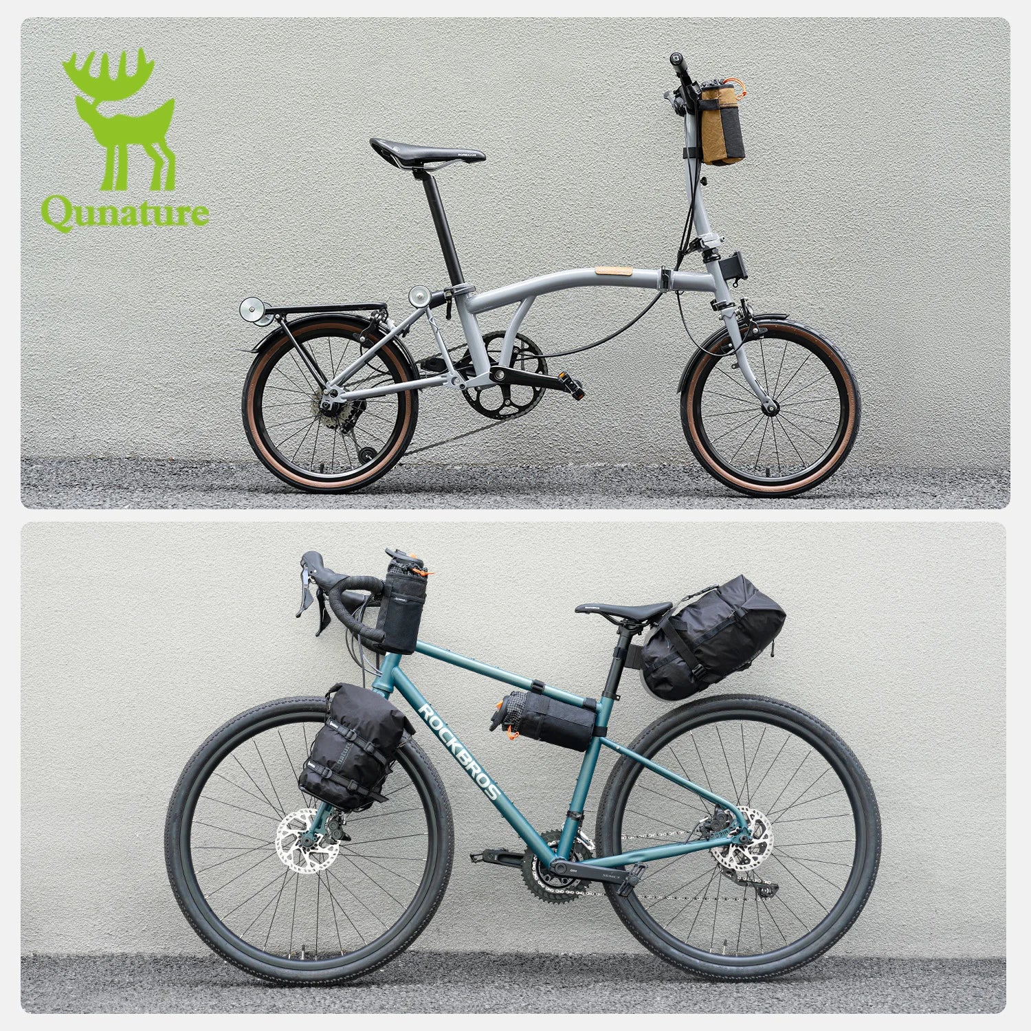 Qunature Insulated Foldable Crossbody Sling Bag for Biking