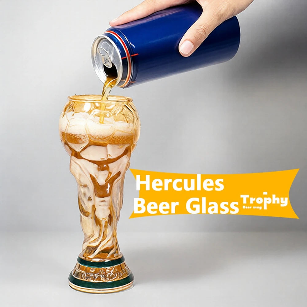 2026 Soccer Trophy Beer Mug - Large Capacity Party Drinking Cup