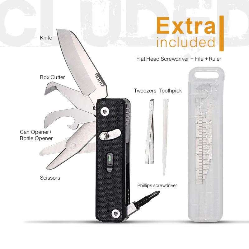 ROXON S504G Mini Multifunctional Outdoor Camping Multi Knife
