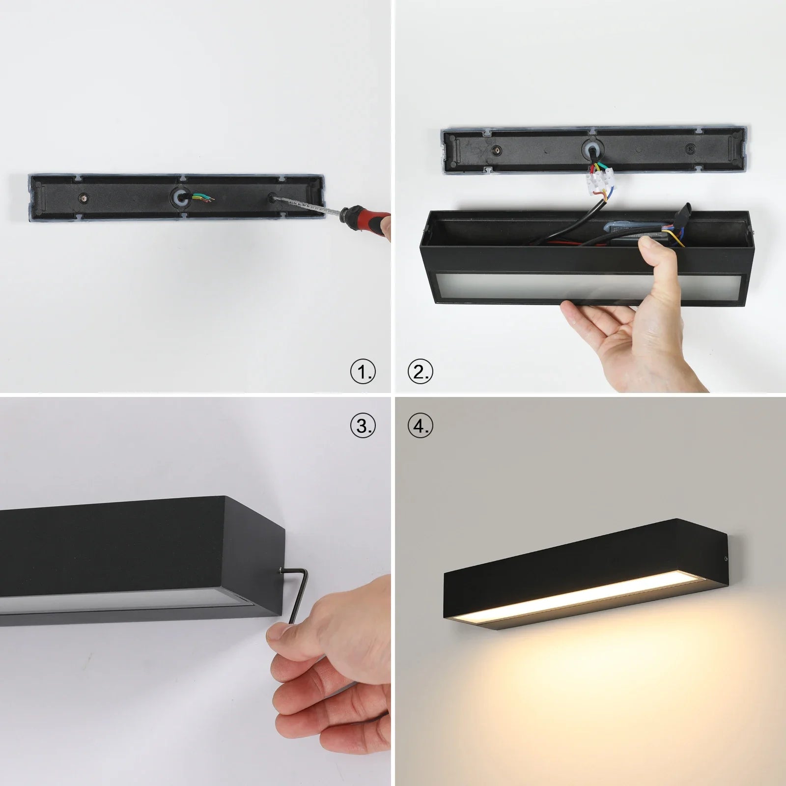Modern Waterproof LED Wall Lamp for Outdoor Spaces