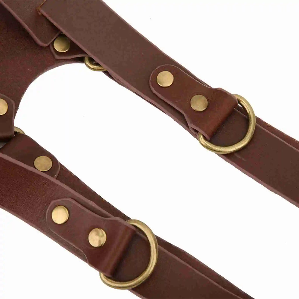 Adjustable Leather Double Shoulder Camera Strap - Comfort & Durability