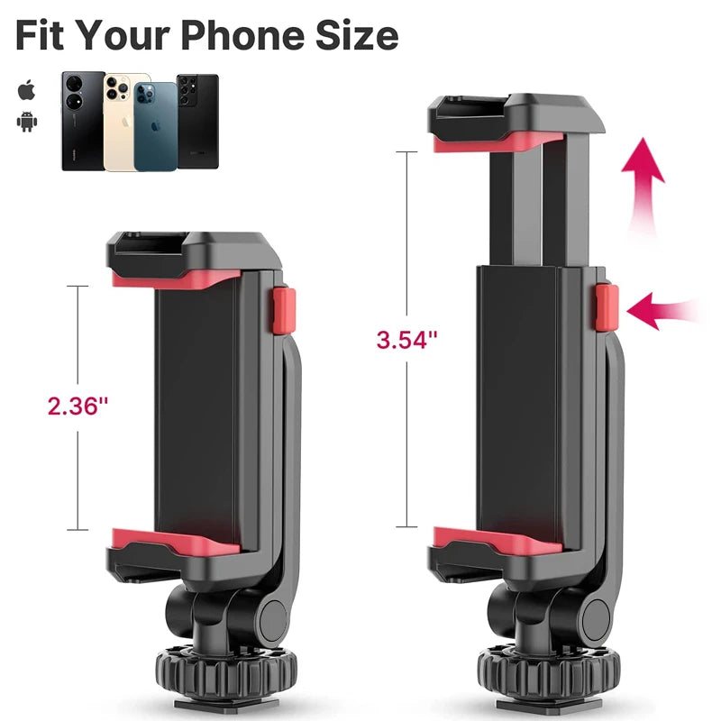 Ulanzi ST-06S 360° Mobile Phone Clip Holder for Tripods & Accessories
