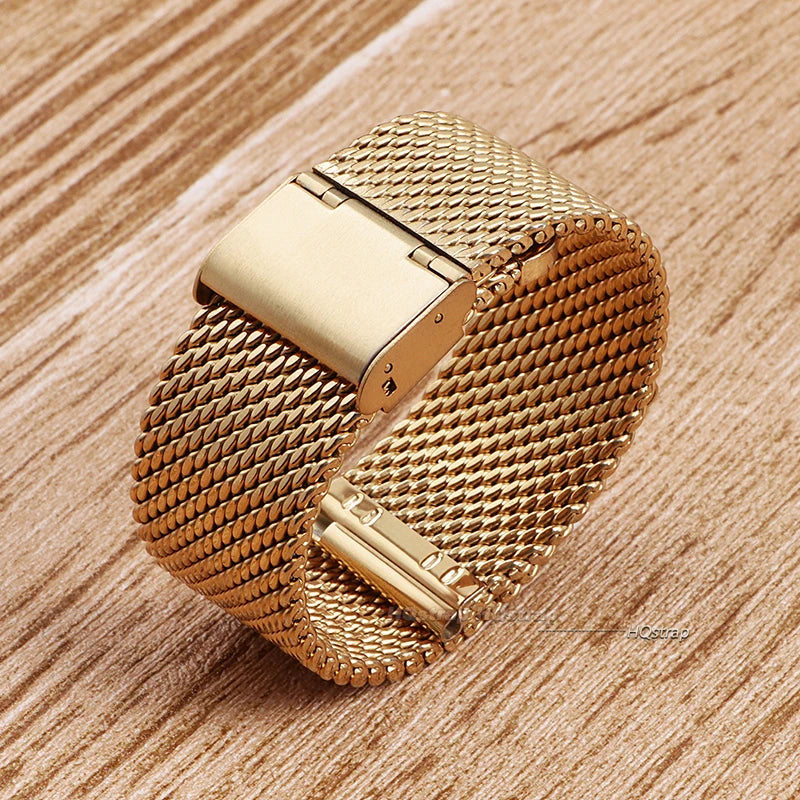 Universal Milanese Watchband - 18mm to 24mm Stainless Steel Strap