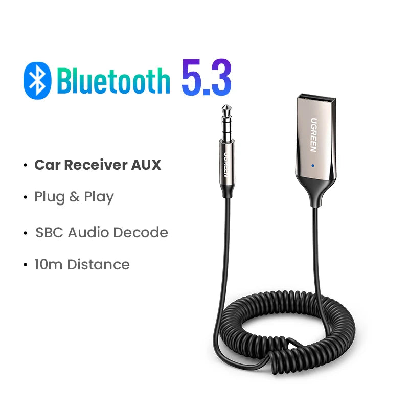 Bluetooth 5.3 Audio Adapter - Enhance Car & Home Sound Experience