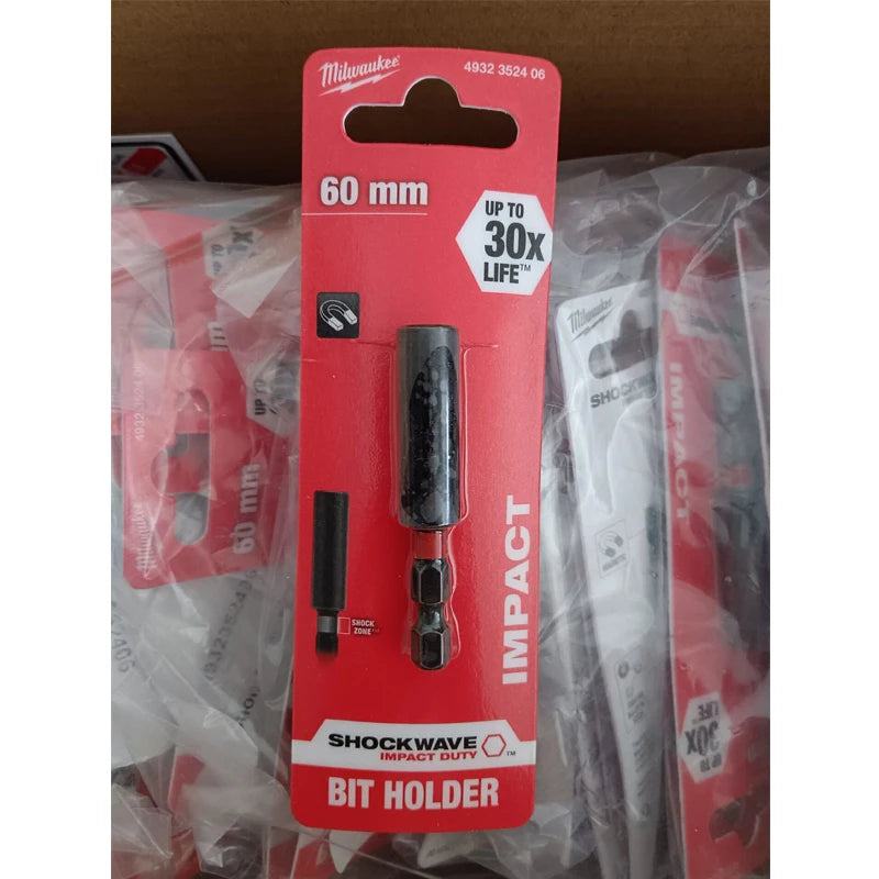 Milwaukee Shockwave 60mm Magnetic Impact Bit Holder - Maximum Strength