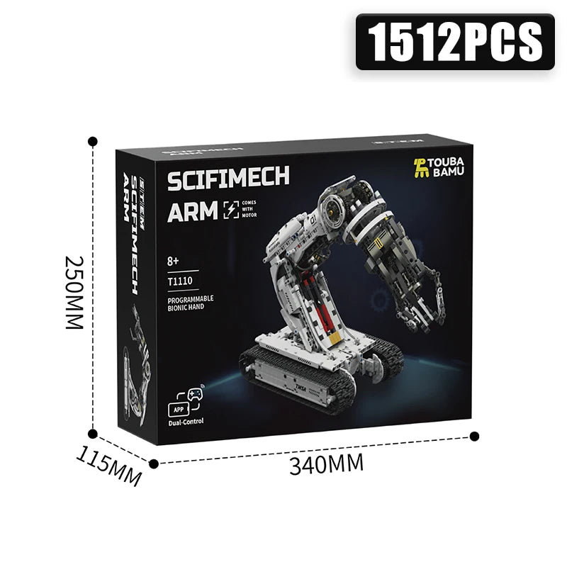 1512Pcs Robotic Arm Building Blocks Set - STEM Education Toy