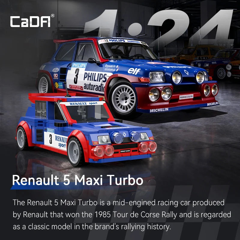 CaDA 1:24 Building Block Super Sports Car - Fun for Kids!