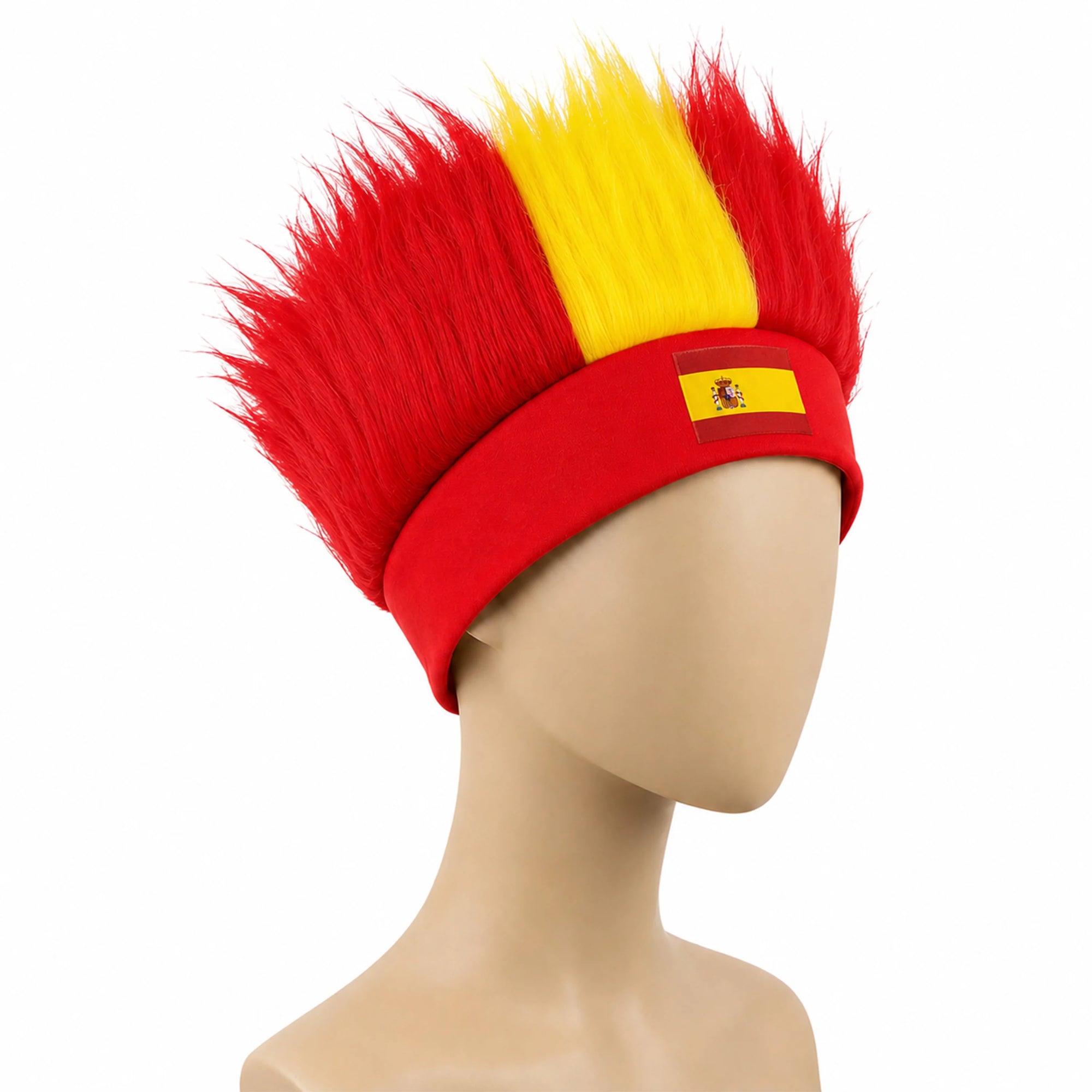 Ultimate World Cup Fan Wig - Vibrant National Flag Colors