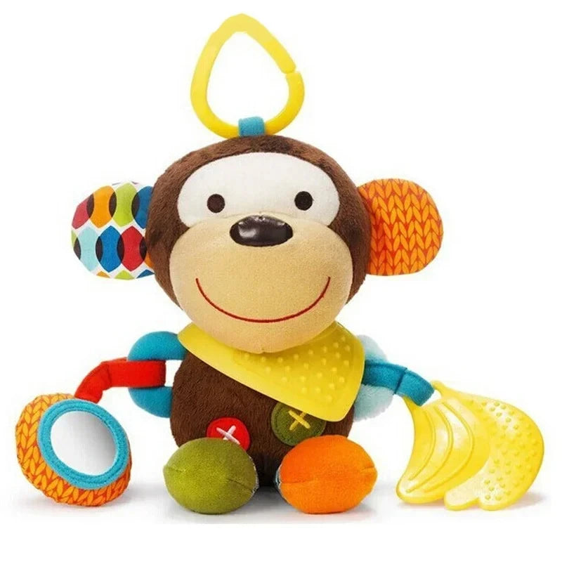 Plush Stuffed Rattle Toys for Infants - Hanging Animal Mobile
