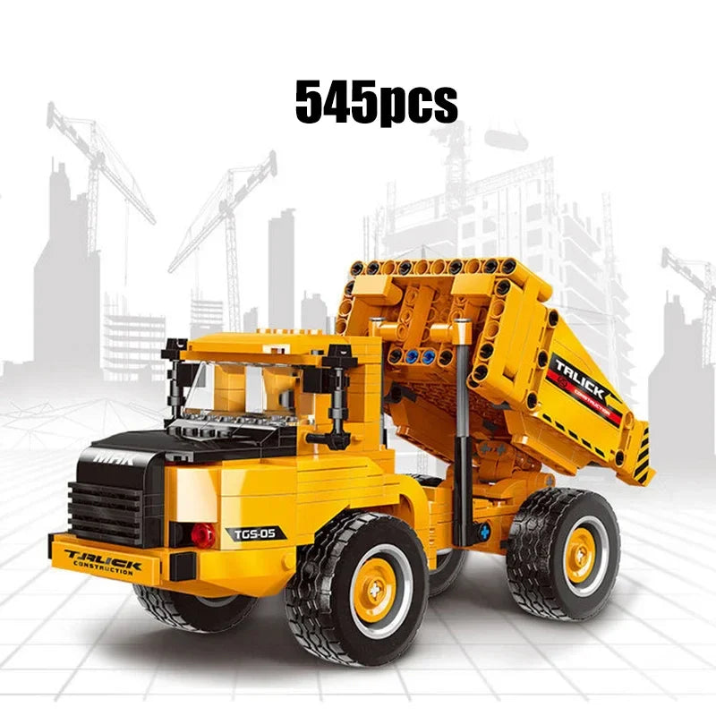 Mitty City MOC Wheel Loader Building Blocks Set - Creative Kids Toy