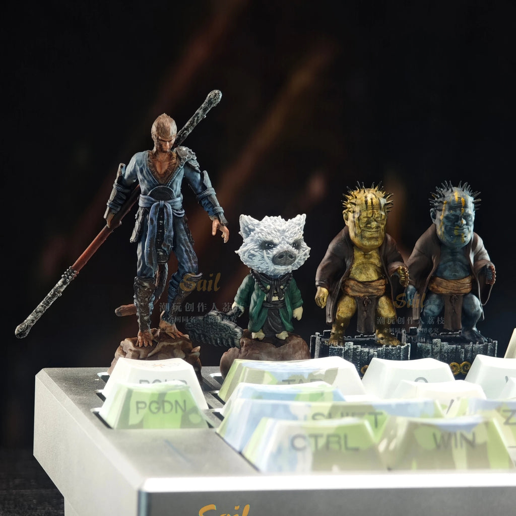 Black Myth Wukong Keycap - 3D Hand Drawn Desktop Ornament