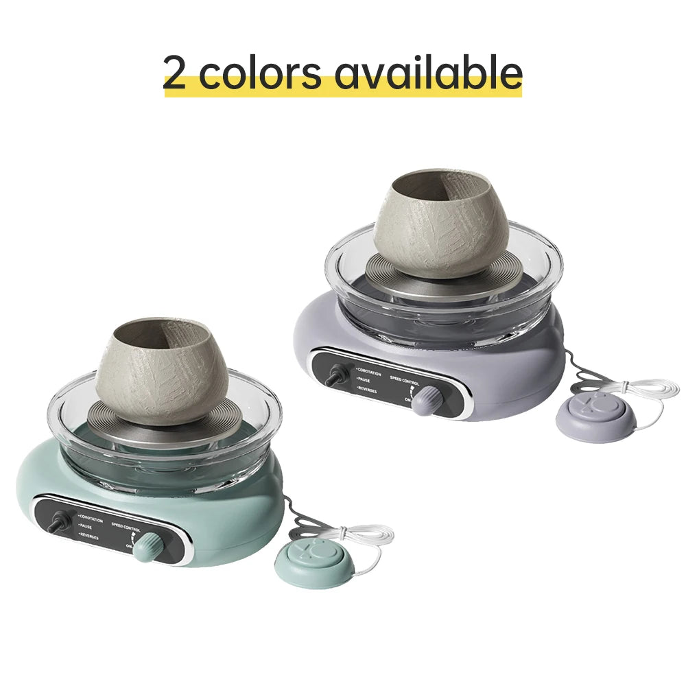 Creative Mini Pottery Wheel Kit - Versatile Electric Clay Turntable