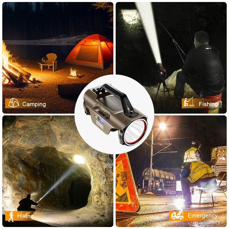 WARSUN H806 Waterproof Lantern 1400LM - 10 Modes, Perfect for Camping