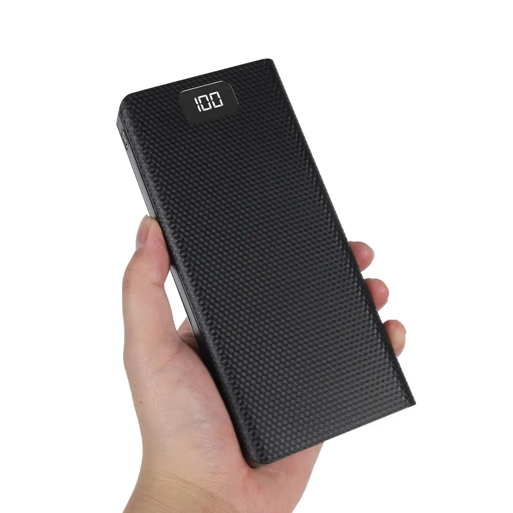 DIY 8-Slot 18650 Battery Power Bank Case with Fast Charge USB-C