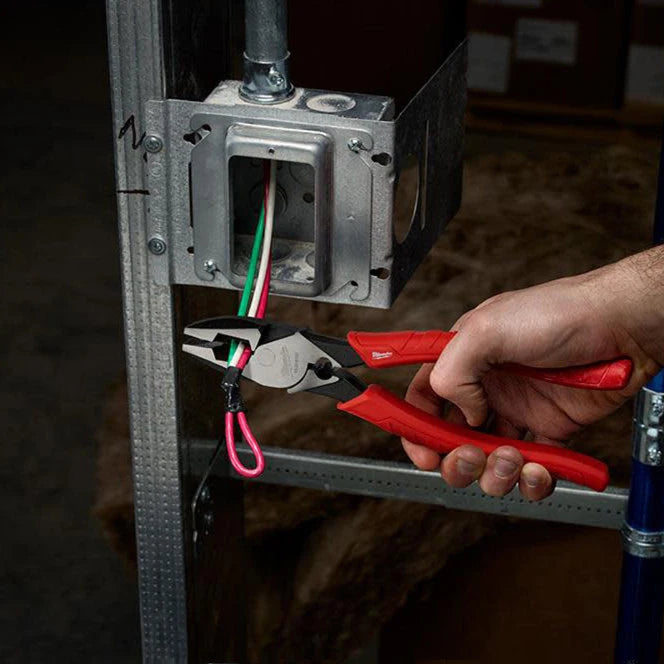 Milwaukee 9-Inch High-Leverage Lineman's Pliers with Comfort Grip