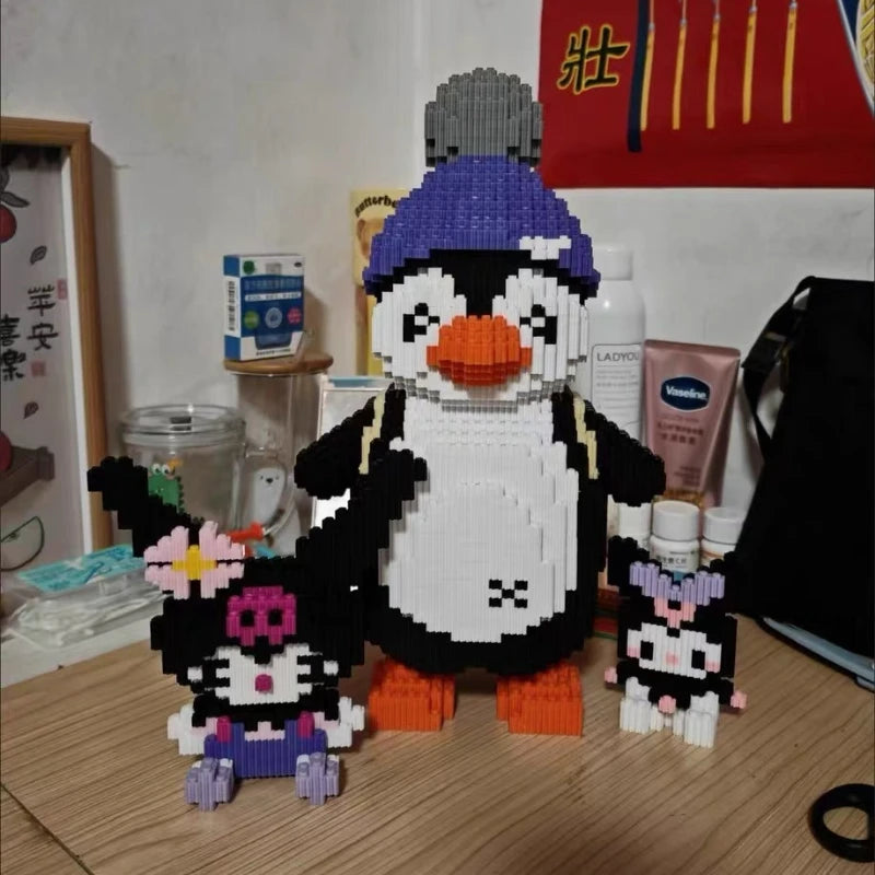 Creative Penguin Building Blocks - Fun 3D Model for Kids