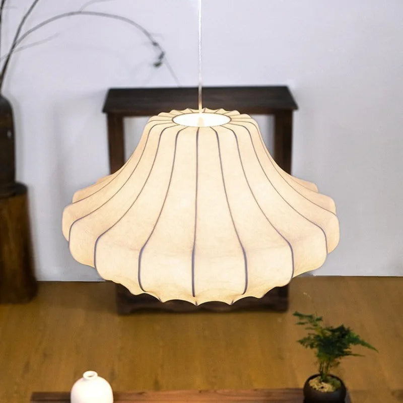 Elegant Silk Pendant Lamp - Italian Design for Any Room