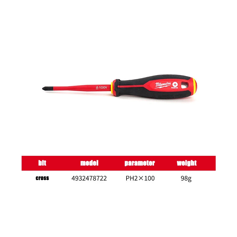 Milwaukee Insulated Magnetic Screwdriver Set – Versatile Electrician Tool