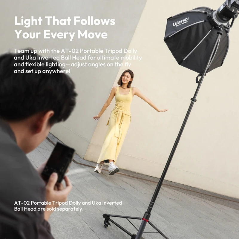 Ulanzi AT-05 Foldable Light Stand Tripod for Video & Softbox Lighting