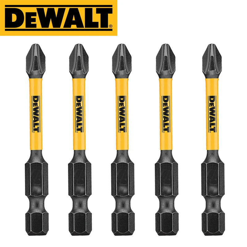 DEWALT PH2 57MM Impact Bit Set - 5 High-Speed Steel Accessories
