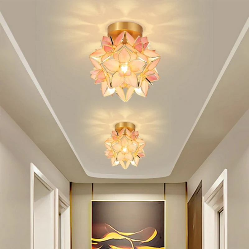 Nordic Copper Glass Pendant Light - Stylish LED Fixture for Home