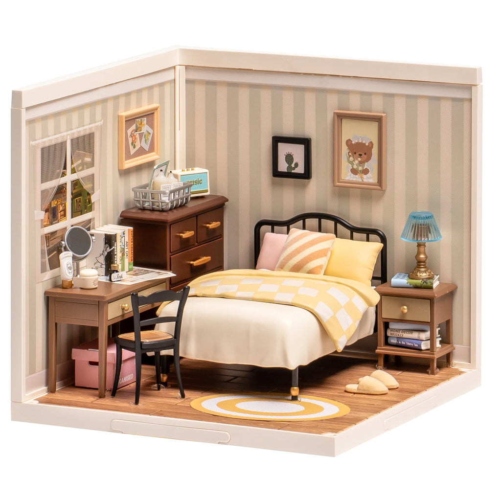 Robotime 3D Puzzle Toy Miniature House - Sweet Dream Bedroom Kit