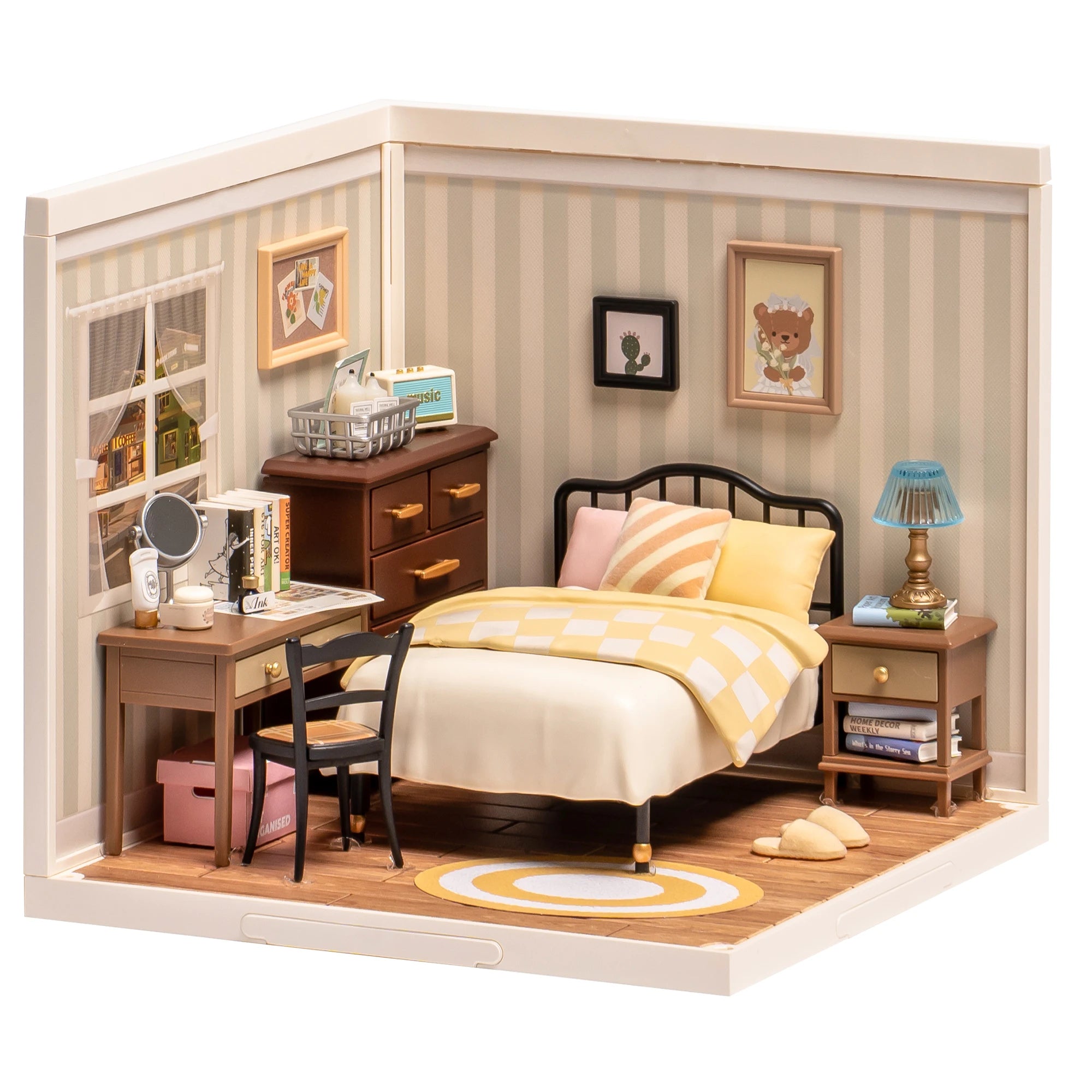 Robotime 3D Puzzle Toy Miniature House - Sweet Dream Bedroom Kit