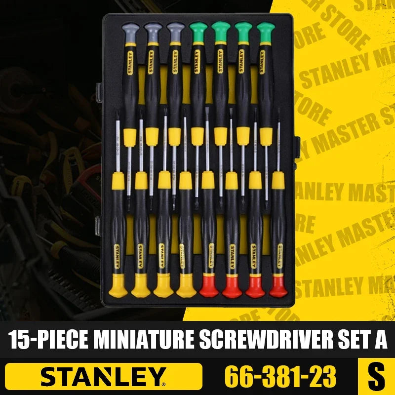 15-Piece Precision Mini Screwdriver Set - Ergonomic & Durable Tools