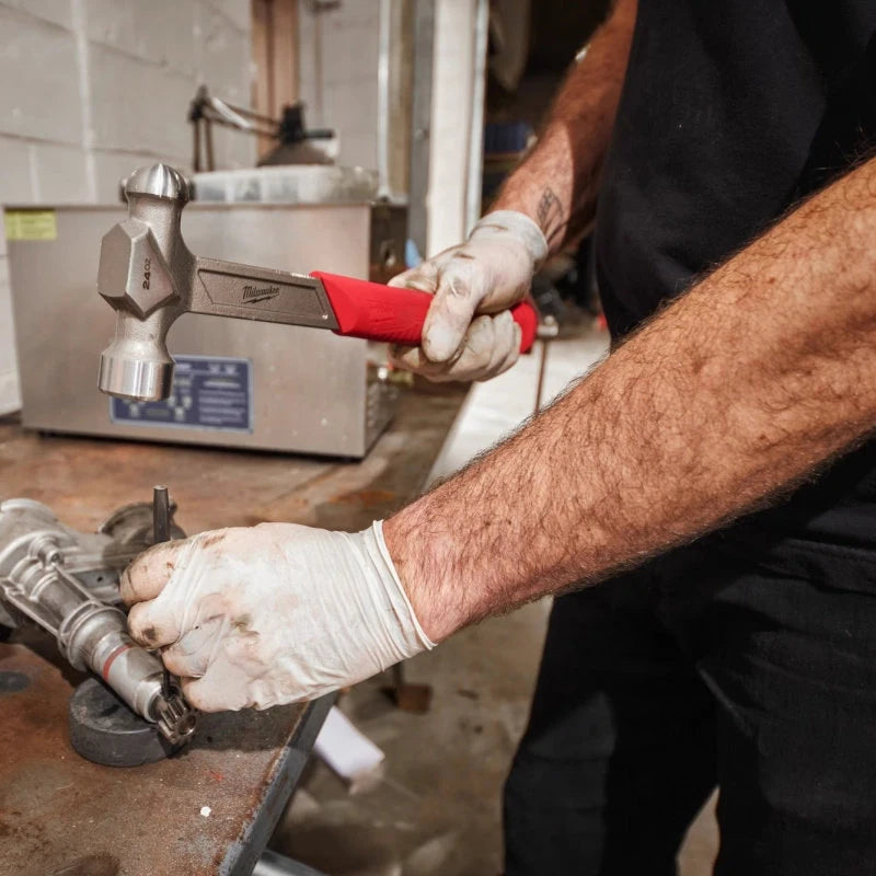 Milwaukee 16oz Steel Ball Peen Hammer - Shockshield Grip