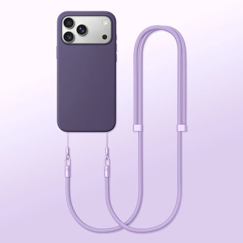 iPhone Air 17 Pro Max Multifunctional Crossbody Phone Case & Lanyard