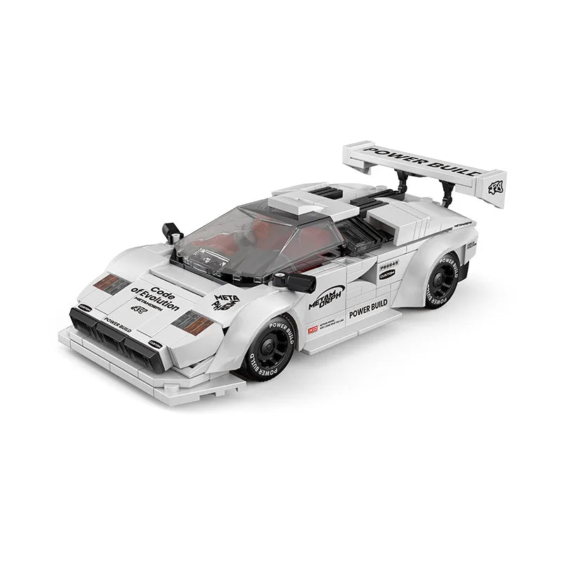 MOC Racing Car Speed Model Building Block for Kids - Fun Desktop Decor