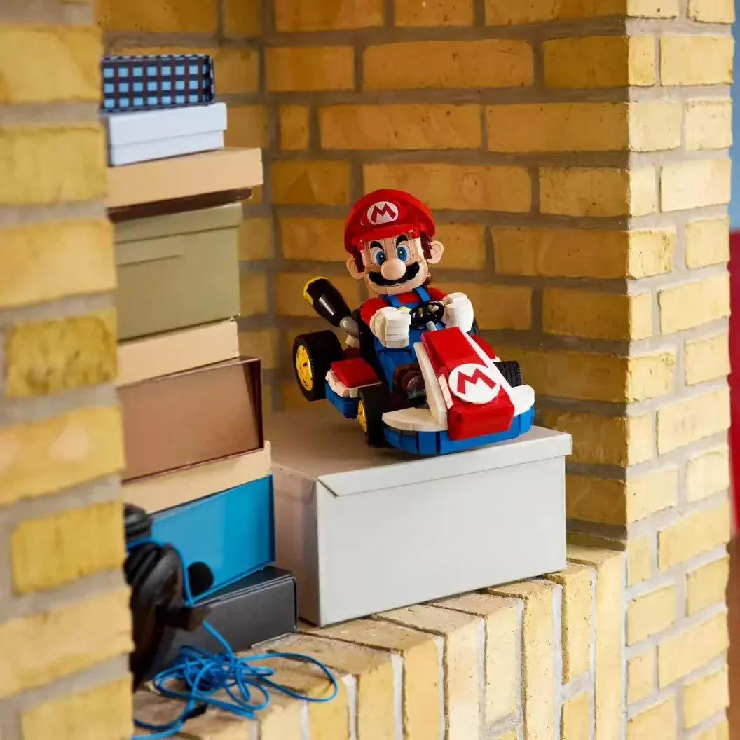 Exciting Cartoon Racing Assembly Toy Set - 1972 Pieces for Creative Play