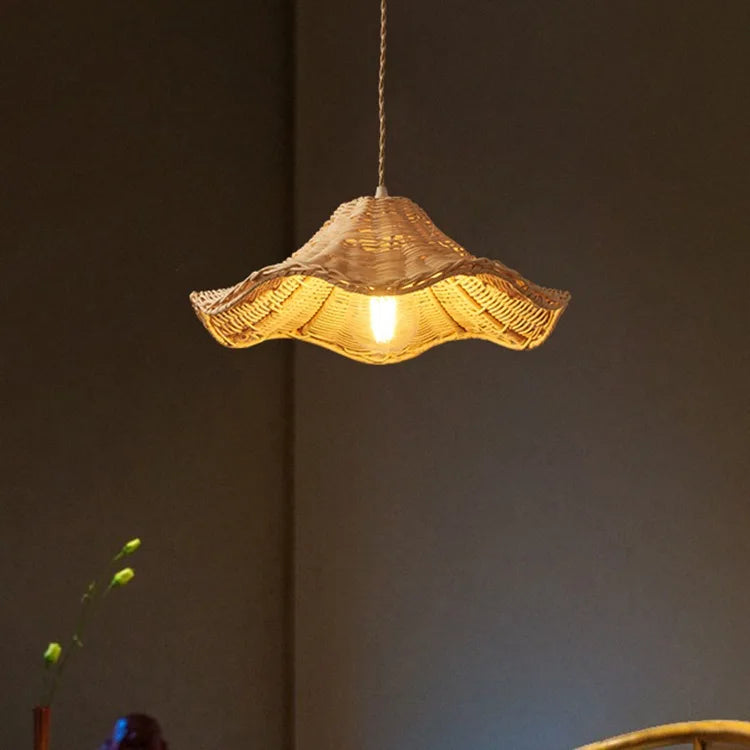 Luxury Rattan Pendant Light - Vintage Bohemian Handwoven Design