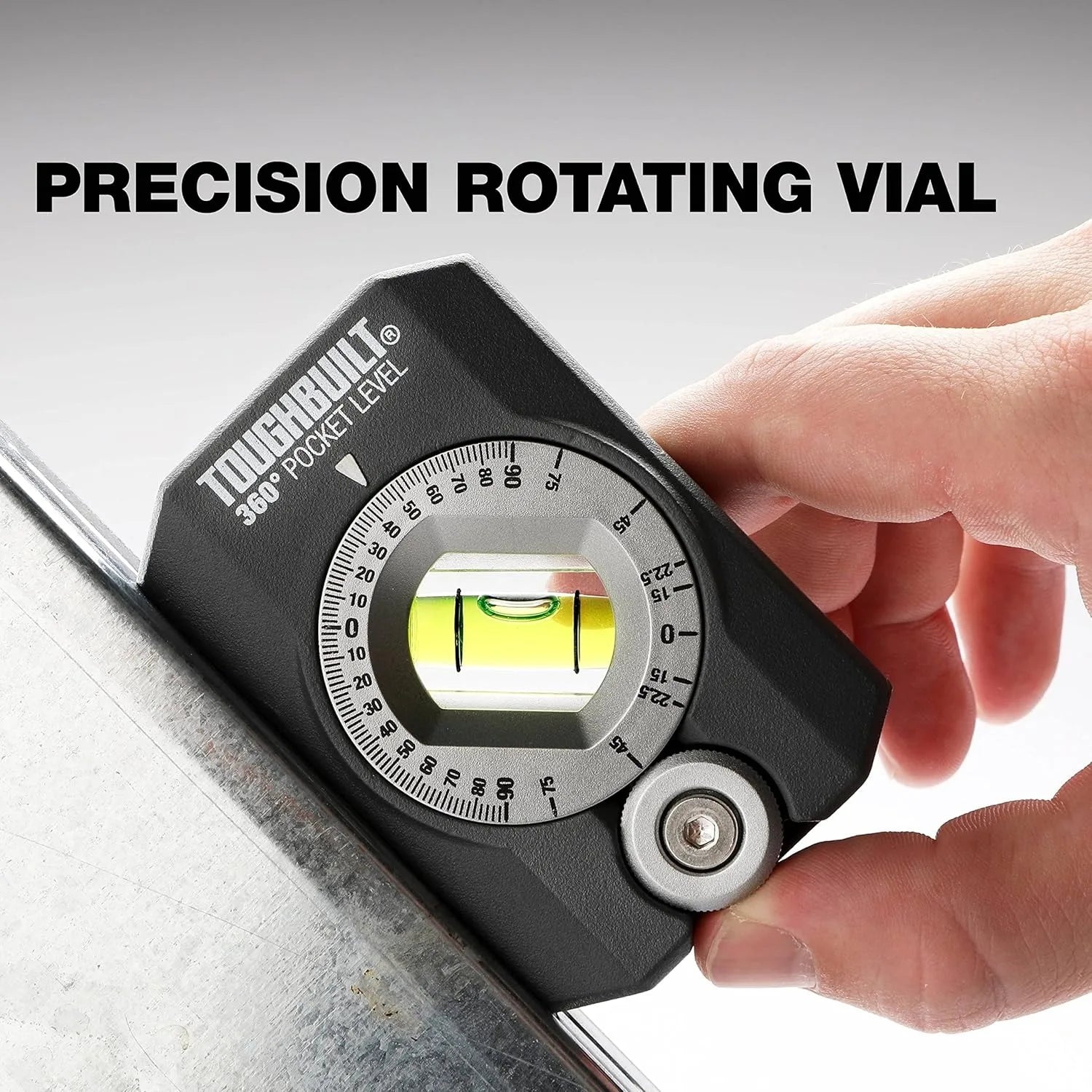TOUGHBUILT 360-Degree Pocket Level - Magnetic Precision Tool
