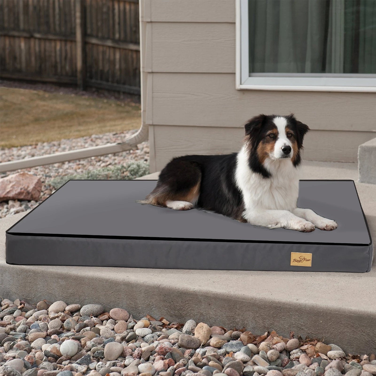 Orthopedic Waterproof Dog Bed - Removable Washable Cover, 2-in-1 Design