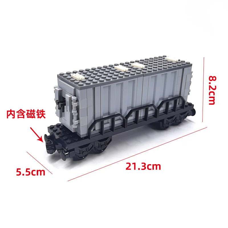 XQ MOC Train Carriage Building Blocks - Eco-Friendly Play Set