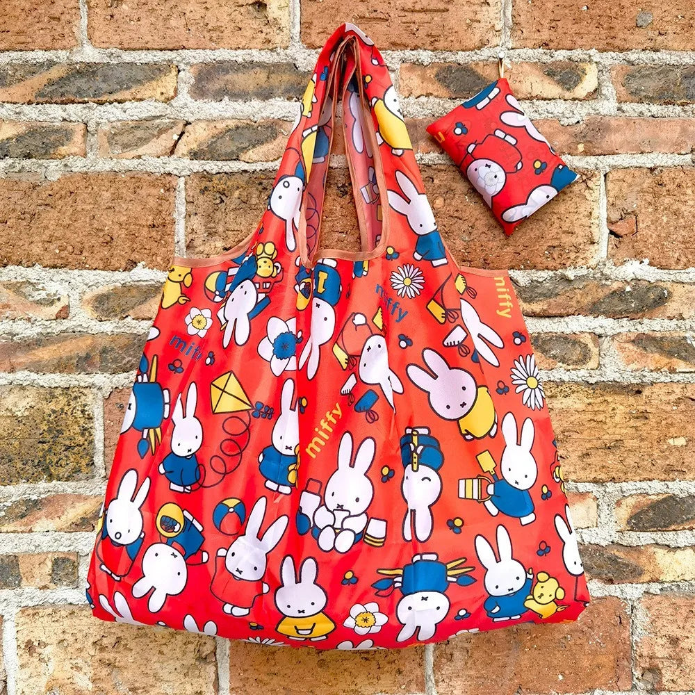 Miffy Extra Large Waterproof Nylon Folding Shopping Tote Bag