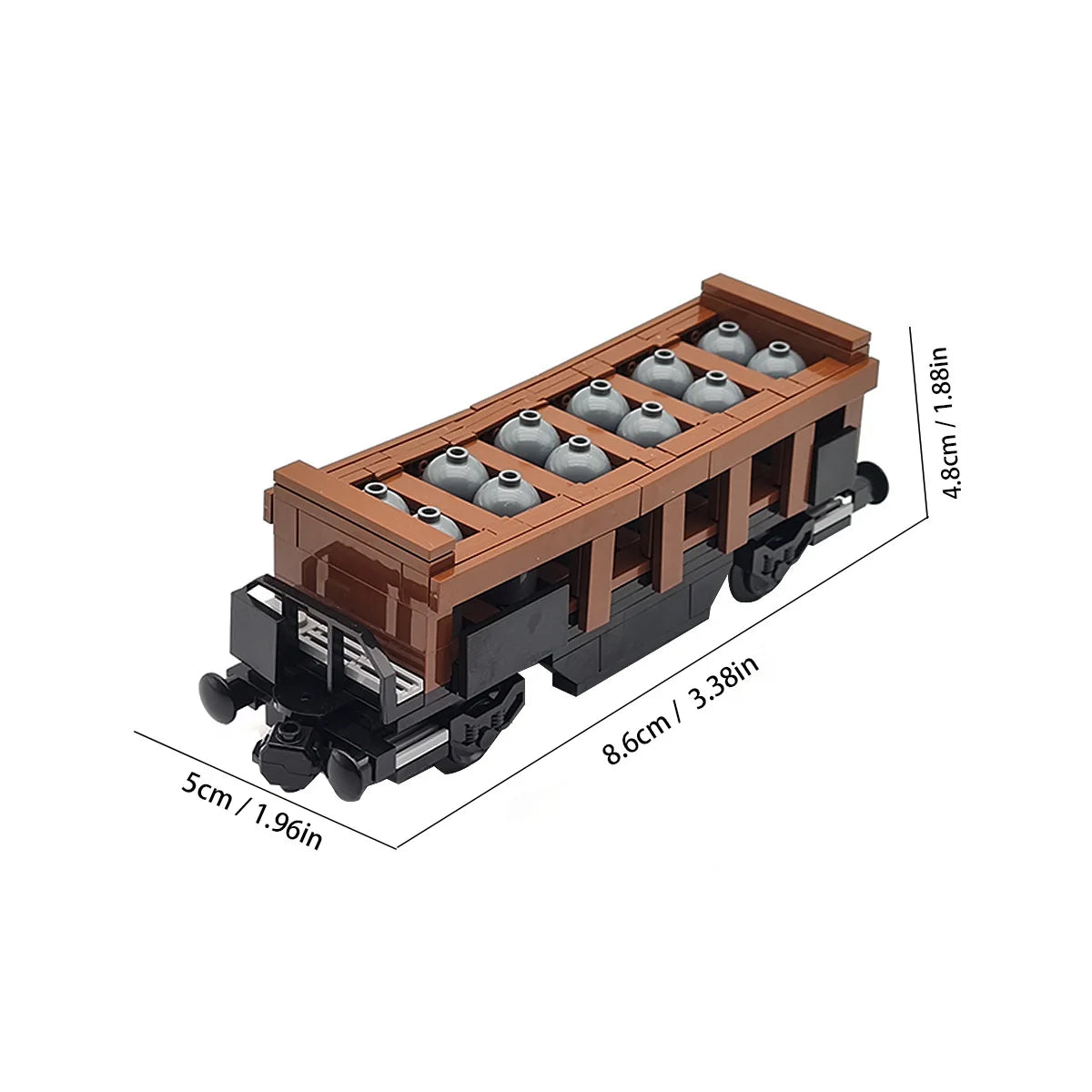 XQ MOC Train Carriage Building Blocks - Eco-Friendly Play Set