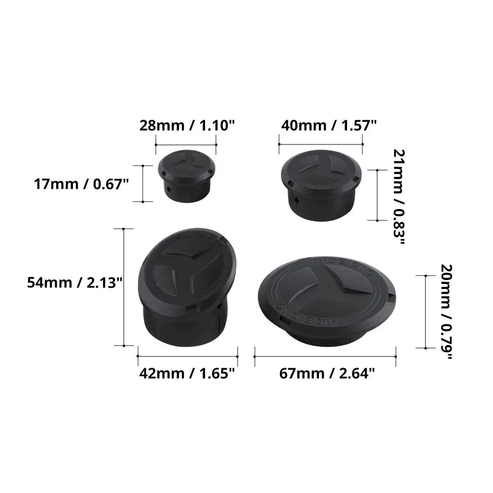11PCS Frame Hole Cover Caps for BMW R1250GS & R1200GS Models