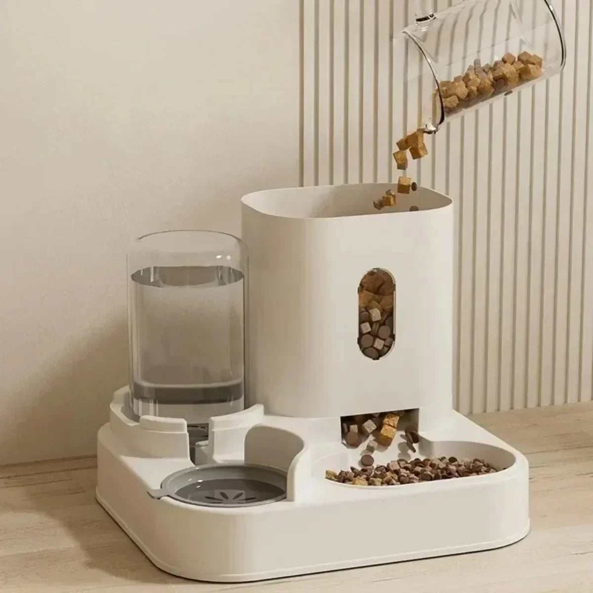 Automatic Pet Feeder & Water Fountain - Large Capacity Food Dispenser