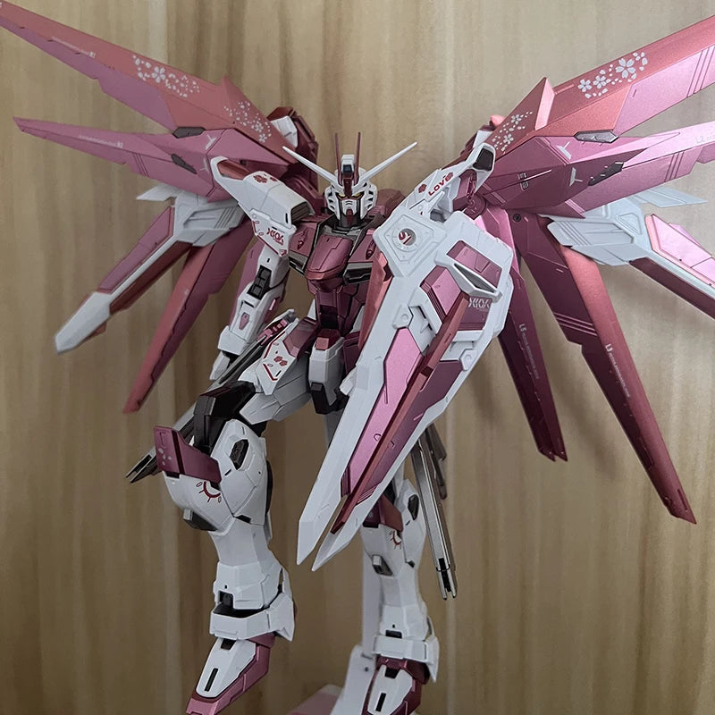 Bandai Freedom Gundam Model Kit - MG Pink Sakura 2.0 Action Figure