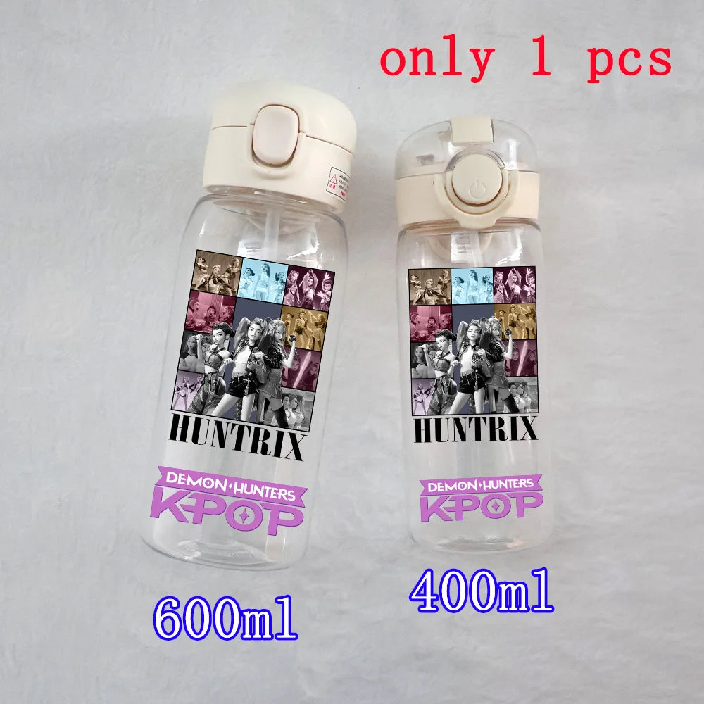 K-Pop Large Capacity Water Bottle - 400ML to 600ML for Fans