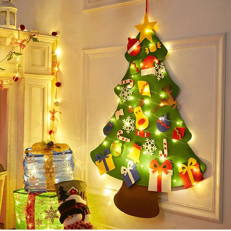 DIY Montessori Wall Felt Christmas Tree for Kids - Creative Holiday Decor